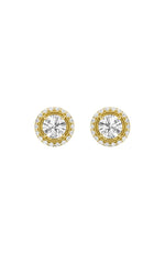 Load image into Gallery viewer, 2CTW Round Shaped Lab Grown Diamond (F/VS) Stud Earrings in 14K Gold
