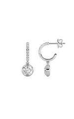 Load image into Gallery viewer, 2CTW Round Shaped Lab Grown Diamond (F/VS) Dangle Earrings in 14K Gold
