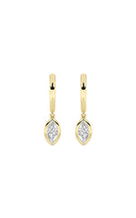 Load image into Gallery viewer, 0.6CTW Marquise Shaped Lab Grown Diamond (F/VS) Dangle Earrings in 14K Gold
