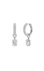 Load image into Gallery viewer, 4CTW Oval Shaped Lab Grown Diamond (F/VS) Dangle Earrings in 14K Gold
