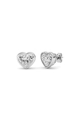 Load image into Gallery viewer, 6CTW Heart Shaped Lab Grown Diamond (F/VS ) Stud Earrings in 14K Gold
