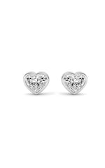 Load image into Gallery viewer, 6CTW Heart Shaped Lab Grown Diamond (F/VS ) Stud Earrings in 14K Gold
