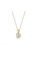 Load image into Gallery viewer, 0.75CTW Round Shaped Lab Grown Diamond (F/VS) Halo Pendant in 14K Gold
