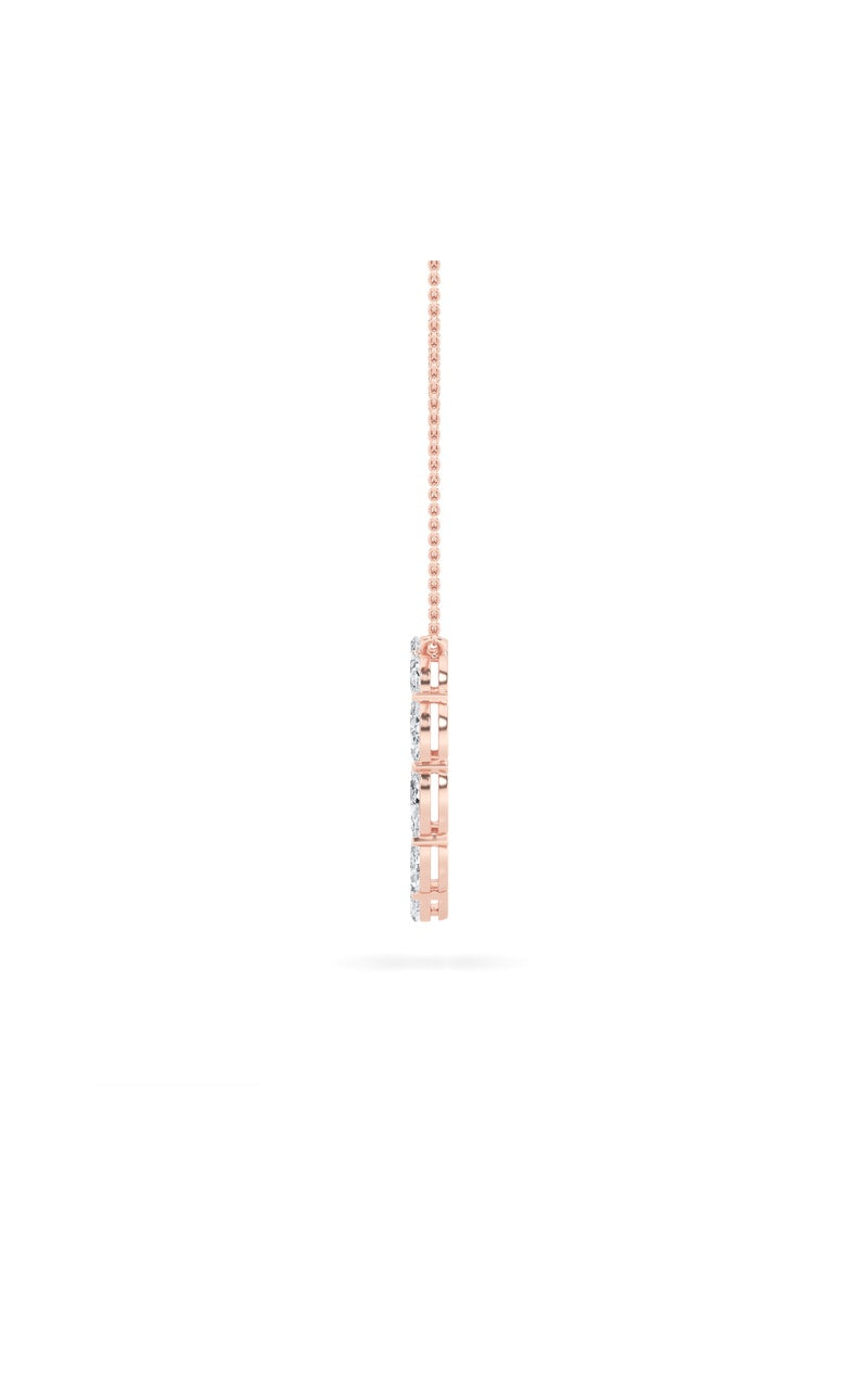 2.25CTW Marquise Shaped Lab Grown Diamond (F/VS) Circle Necklace in 14K Gold