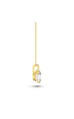 Load image into Gallery viewer, 3CTW Oval Shaped Lab Grown Diamond (F/VS) Split Bale Solitaire Pendant in 14K Gold
