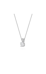 Load image into Gallery viewer, 1CTW Round Shaped Lab Grown Diamond (F/VS) Split Bale Solitaire Pendant in 14K Gold
