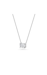 Load image into Gallery viewer, 3CTW Elongated Cushion Shaped Lab Grown Diamond (F/VS) East West Solitaire Necklace in 14K Gold
