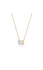 Load image into Gallery viewer, 3CTW Elongated Cushion Shaped Lab Grown Diamond (F/VS) East West Solitaire Necklace in 14K Gold
