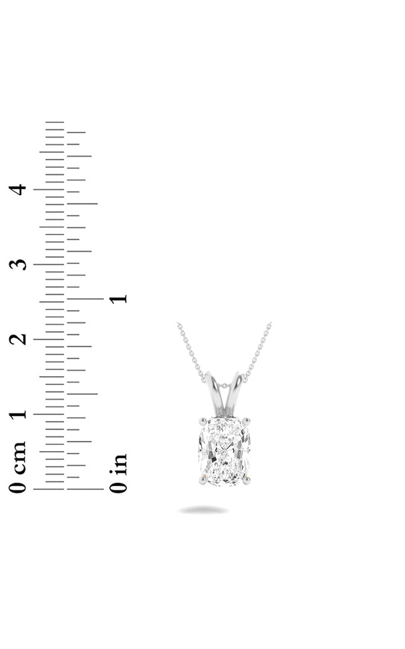 Vs) solitaire pendant in 14k gold