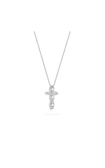 Load image into Gallery viewer, 1.5CTW Marquise Shaped Lab Grown Diamond (F/VS) Cross Pendant in 14K Gold
