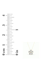 Load image into Gallery viewer, 1.5CTW Pear Shaped Lab Grown Diamond (F/VS) Floral Pendant in 14K Gold

