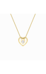 Load image into Gallery viewer, 1CTW Round Shaped Lab Grown Diamond (F/VS) Heart Shaped Pendant in 14K Gold
