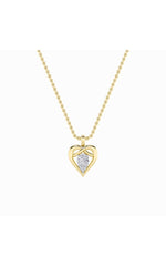 Load image into Gallery viewer, 2CTW Pear Shaped Lab Grown Diamond (F/VS) Heart Shaped Pendant in 14K Gold
