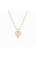 Load image into Gallery viewer, 2CTW Pear Shaped Lab Grown Diamond (F/VS) Heart Shaped Pendant in 14K Gold
