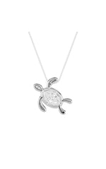 Load image into Gallery viewer, 1.5CTW Oval Shaped Lab Grown Diamond (F/VS) Bezel Set Turtle Pendant in 14K Gold
