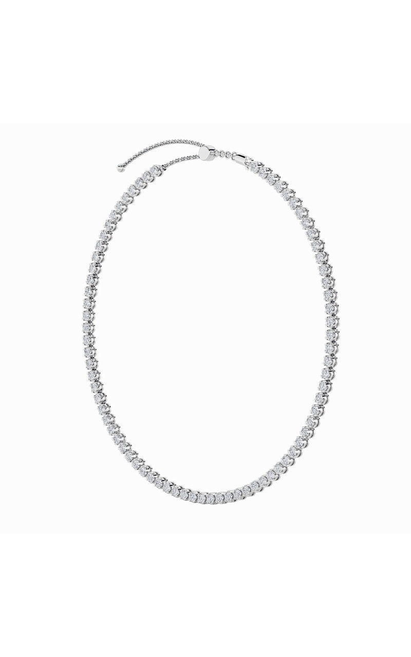 11CTW Round Shaped Lab Grown Diamond (F/VS)  Necklace in 14K Gold