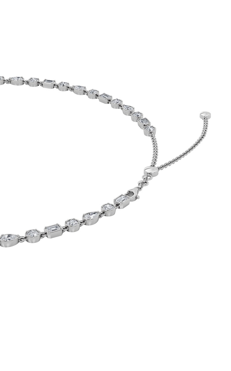 10CTW Pear Shaped Lab Grown Diamond (F/VS) Necklace in 14K Gold