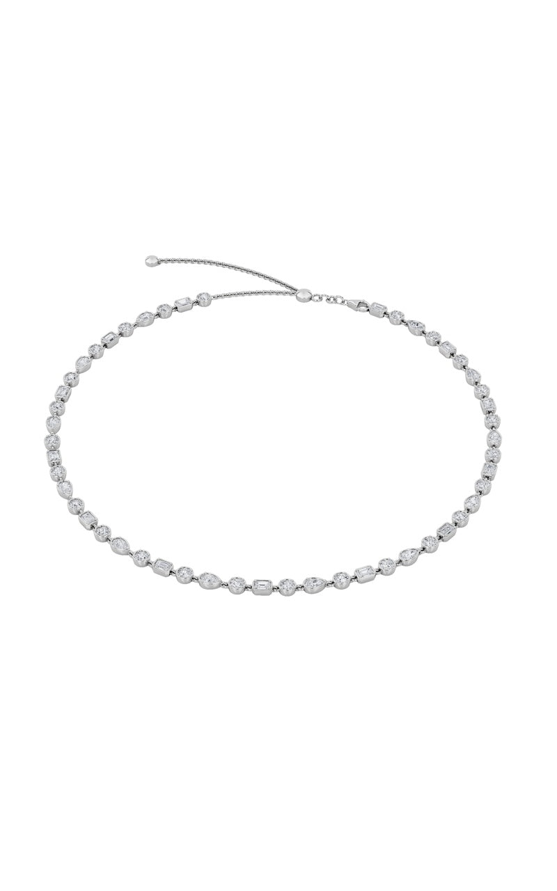 10CTW Pear Shaped Lab Grown Diamond (F/VS) Necklace in 14K Gold