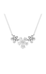 Load image into Gallery viewer, 2CTW Pear Shaped Lab Grown Diamond (F/VS) Fancy Flower Necklace in 14K Gold
