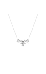 Load image into Gallery viewer, 2CTW Pear Shaped Lab Grown Diamond (F/VS) Fancy Flower Necklace in 14K Gold
