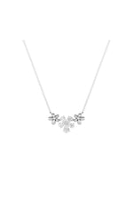 Load image into Gallery viewer, 2CTW Pear Shaped Lab Grown Diamond (F/VS) Fancy Flower Necklace in 14K Gold
