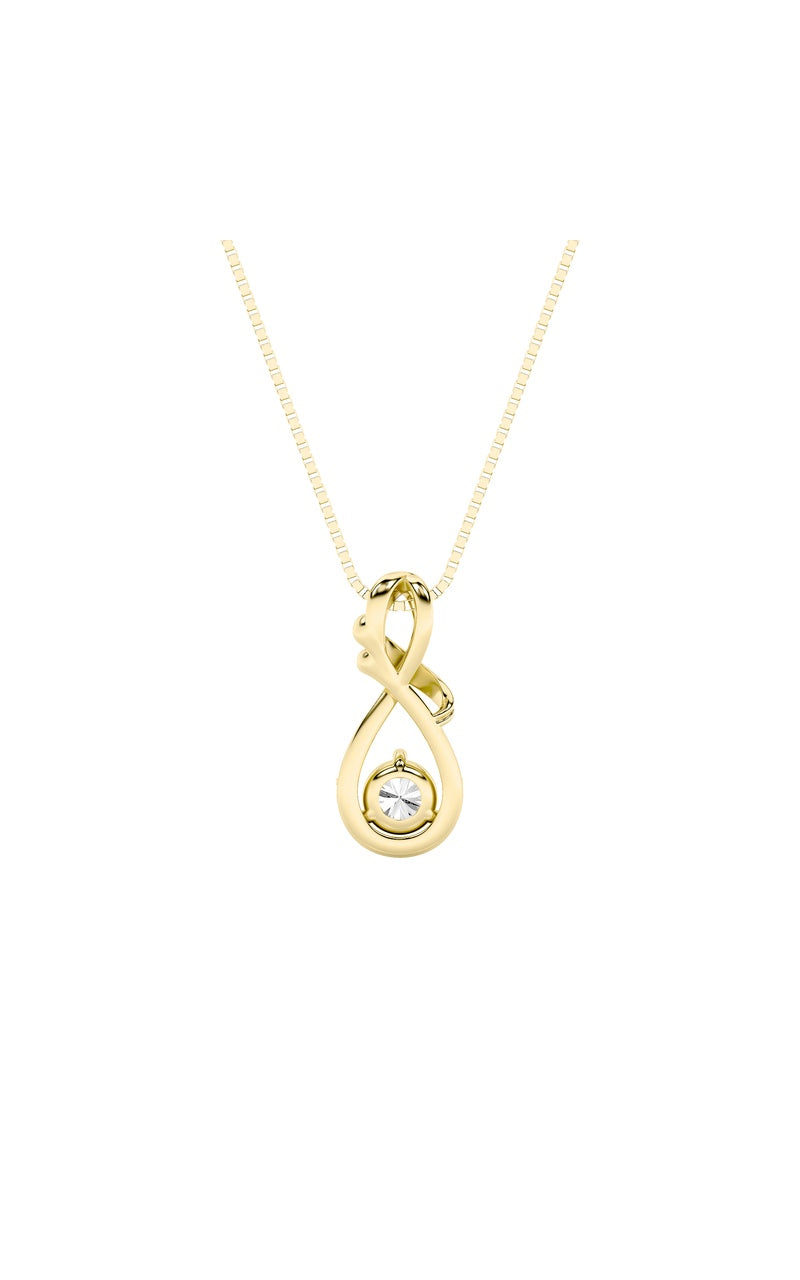 1CTW Round Shaped Lab Grown Diamond (F/VS) Solitaire Pendant in 14K Gold