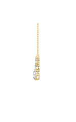 Load image into Gallery viewer, 4.5CTW Round Shaped Lab Grown Diamond (F/VS) Seven Stone Necklace in 14K Gold

