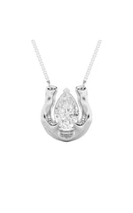 Load image into Gallery viewer, 1CTW Pear Shaped Lab Grown Diamond (F/VS)  Necklace in 14K Gold
