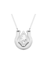Load image into Gallery viewer, 1CTW Pear Shaped Lab Grown Diamond (F/VS)  Necklace in 14K Gold
