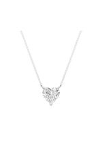 Load image into Gallery viewer, 1CTW Heart Shaped Lab Grown Diamond (F/VS) Heart Shaped Necklace in 14K Gold
