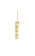 Load image into Gallery viewer, 1.5CTW Round Shaped Lab Grown Diamond (F/VS) Cross Pendant in 14K Gold
