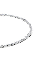 Load image into Gallery viewer, 22.25CTW Oval Shaped Lab Grown Diamond (F/VS) East West Bezel Set Necklace in 14K Gold
