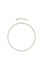 Load image into Gallery viewer, 30CTW Oval Lab Grown Diamond (F/VS ) Bezel Set Necklace in 14K Gold

