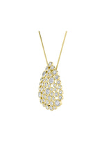 Load image into Gallery viewer, 2.5CTW Round Shaped Lab Grown Diamond (F/VS) Bezel set Bubble Pendant in 14K Gold

