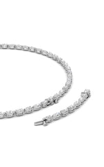 Load image into Gallery viewer, 25CTW Mix Shaped Lab Grown Diamond (F/VS ) Tennis Necklace in 14K Gold
