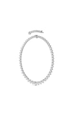 Load image into Gallery viewer, 65CTW Heart Shaped Lab Grown Diamond (F/VS ) Tennis Necklace in 14K Gold

