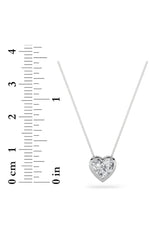 Load image into Gallery viewer, 1CTW Heart Shaped Lab Grown Diamond (F/VS) Bezel Set Solitaire Pendant in 14K Gold
