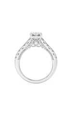 Load image into Gallery viewer, 2CTW Oval Shaped Lab Grown Diamond (F/VS) Accented Milgrain Engagement Ring in 14K Gold
