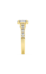 Load image into Gallery viewer, 2CTW Oval Shaped Lab Grown Diamond (F/VS) Accented Milgrain Engagement Ring in 14K Gold
