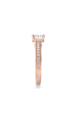 Load image into Gallery viewer, 2CTW Round Shaped Lab Grown Diamond (F/VS) Accented Engagement Ring in 14K Gold
