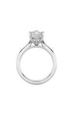 Load image into Gallery viewer, 1CTW Marquise Shaped Lab Grown Diamond (F/VS) Hidden Halo Cathedral Shank Engagement Ring in 14K Gold

