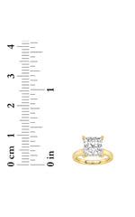 Load image into Gallery viewer, 2CTW Princess Shaped Lab Grown Diamond (F/VS) Ring in 14K White Gold
