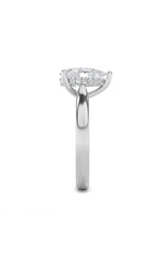 Load image into Gallery viewer, 1CTW Pear Shaped Lab Grown Diamond (F/VS) Hidden Halo Cathedral Shank Engagement Ring in 14K Gold
