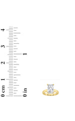 Load image into Gallery viewer, 2CTW Radiant Shaped Lab Grown Diamond (F/VS) Hidden Halo Cathedral Shank Engagement Ring in 14K Gold
