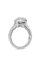 Load image into Gallery viewer, 3CTW Oval Shaped Lab Grown Diamond (F/VS) Split shank Accented Ring in 14K Gold
