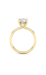 Load image into Gallery viewer, 2CTW Round Shaped Lab Grown Diamond (F/VS) Hidden Halo Petite Shank Ring in 14K Gold
