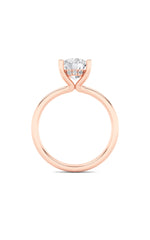 Load image into Gallery viewer, 2CTW Round Shaped Lab Grown Diamond (F/VS) Hidden Halo Petite Shank Ring in 14K Gold
