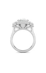 Load image into Gallery viewer, 7.5CTW Oval Shaped Lab Grown Diamond (F/VS) Bold Statement Accented Ring in 14K Gold
