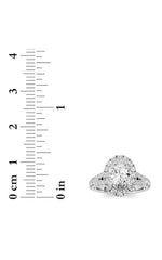Load image into Gallery viewer, 2.5CTW Oval Shaped Lab Grown Diamond (F/VS) Engagement Ring in 14K Gold

