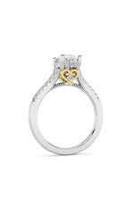 Load image into Gallery viewer, 1.5CTW Oval Shaped Lab Grown Diamond (G/VS) Accented Engagement Ring in 14K White Gold
